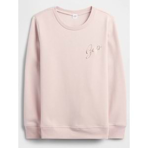 Gap Relaxed Gap Logo 800444 Bisiklet Yaka Fleece Sweatshirt Kadın Sweatshirt