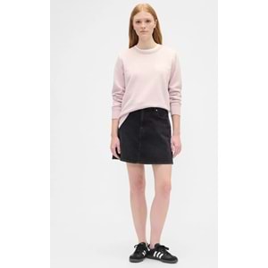 Gap Relaxed Gap Logo 800444 Bisiklet Yaka Fleece Sweatshirt Kadın Sweatshirt
