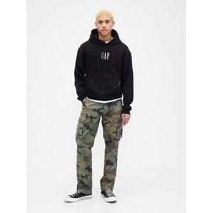 Gap 821804 Vintage Soft Oversized Gap Mini Logo Sweatshirt Erkek Kapüşonlu Sweatshirt