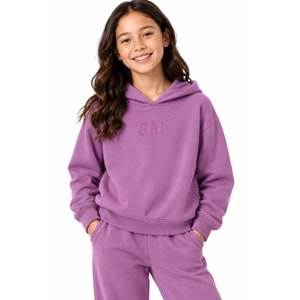 Gap 862110 Gap Logo Baskılı Kapüşonlu Çocuk Sweatshirt