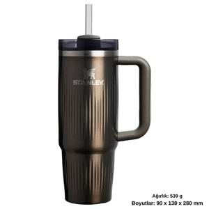 Stanley Quencher® H2.0 Fluted Tumbler Pipetli Termos Bardak 0.89 LT Pipetli Matara