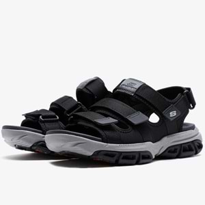 Skechers Atlan-Bodie 210444-BLK Ortopedik Erkek Sandalet
