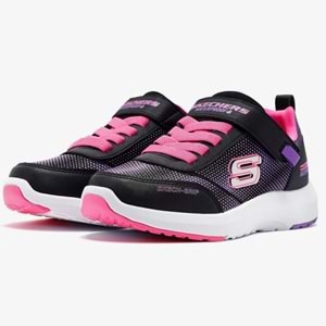 Skechers Dynamic Tread Journey Time 303387L-BKHP Waterproof Ortopedik Çocuk Spor Ayakkabı