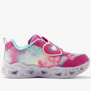 Skechers Heart Lights-Lovin Reflection 302693N-PKTQ Işıklı Ortopedik Çocuk Spor Ayakkabı