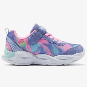Skechers Twisty Glow - Sorbet Swirl 303716L-PWMT Ortopedik Işıklı Çocuk Spor Ayakkabı
