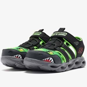 Skechers Thermo-splash-Hydro-flare 400613L-BKLM Işıklı Ortopedik Çocuk Sandalet