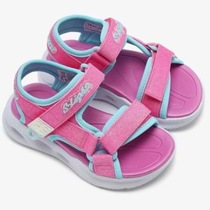 Skechers Sola Glow Sandal 303024L-HPAQ Işıklı Ortopedik Çocuk Sandalet