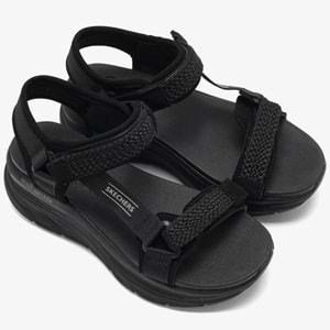 Skechers D'lux Walker-Pretty Field 119822-BBK Ortopedik Kadın Sandalet