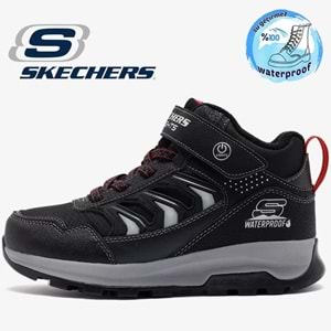 Skechers Storm Blazer - Glow Roam 406410L-BKCC Kauçuk Taban Ortopedik Işıklı Çocuk Bot