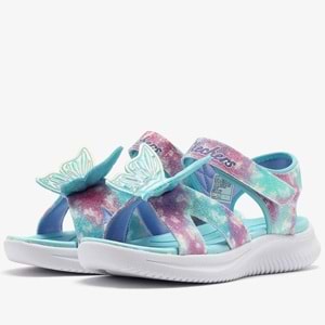 Skechers Jumpsters Sandal-Butterfly Brites 303109L-AQMT Işıklı Ortopedik Çocuk Sandalet