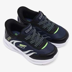 Skechers Meteor Lights Brisk Beams 403848N-NVBK Işıklı Ortopedik Çocuk Bebek Spor Ayakkabı