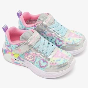 Skechers Unicorn Dreams Heart Sparkles 303063L-SMLT Işıklı Ortopedik Çocuk Spor Ayakkabı