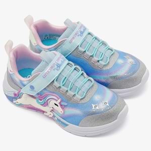 Skechers Unicorn Chaser 302298L-SMLT Işıklı Ortopedik Çocuk Spor Ayakkabı