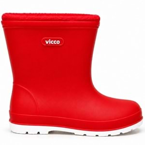 Vicco Mellow Kürklü Pvc Su Çizmesi Yağmur Botu Ortopedik Çocuk Bot