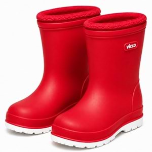 Vicco Mellow Kürklü Pvc Su Çizmesi Yağmur Botu Ortopedik Çocuk Bot