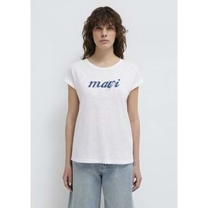 Mavi M166422-620 Mavi Logo Baskılı T-Shirt Kadın Tişört