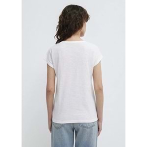 Mavi M166422-620 Mavi Logo Baskılı T-Shirt Kadın Tişört