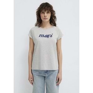 Mavi M166422-25702 Mavi Logo Baskılı T-Shirt Kadın Tişört