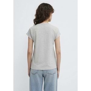 Mavi M166422-25702 Mavi Logo Baskılı T-Shirt Kadın Tişört