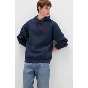 Mavi 065809-29743 Logo Nakışlı Erkek Kapüşonlu Sweatshirt