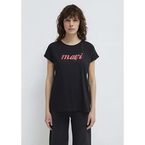 Mavi M166422-900 Mavi Logo Baskılı T-Shirt Kadın Tişört