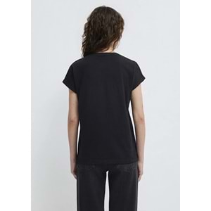 Mavi M166422-900 Mavi Logo Baskılı T-Shirt Kadın Tişört