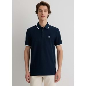 Mavi M066039-30651 Mühür Logo Şerit Detaylı Polo Yaka Tişört Erkek Tişort