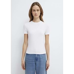 Mavi M1600963-620 Mavi Soft-Premium Basic Modal Karışımlı T-Shirt Kadın Tişört