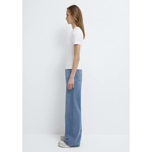 Mavi M1600963-620 Mavi Soft-Premium Basic Modal Karışımlı T-Shirt Kadın Tişört