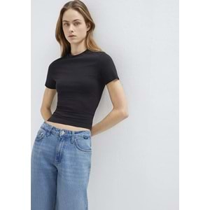 Mavi M1600963-900 Mavi Soft-Premium Basic Modal Karışımlı T-Shirt Kadın Tişört