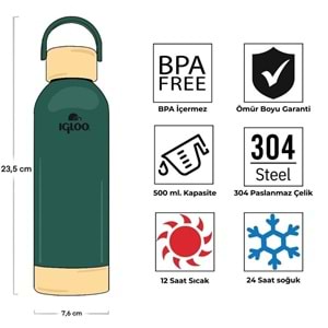 Igloo Hydrate Pro Botte 500ml Termos Matara