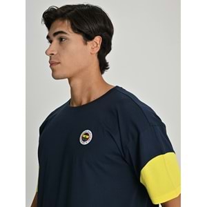 Fenerbahçe S.K. 25/26 Sezon Tribün Mesh Baskılı Oversize Fit Tişört Tribün Forması