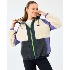 Skechers S232311-102 W Outdoor Fleece Full Zip Sherpa Kadın Mont Kadın Kaban
