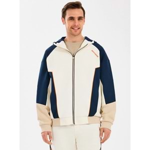 Skechers M Diagonel Lw Fleece Fullzip Hoodie Sweatshirt S2510027-102 Eşofman Üstü Erkek Ceket