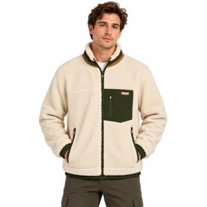 Skechers Skech Sherpa Contrast Full Zip Jacket S2620063-4339 Erkek Mont