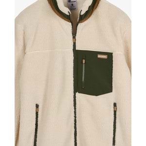 Skechers Skech Sherpa Contrast Full Zip Jacket S2620063-4339 Erkek Mont