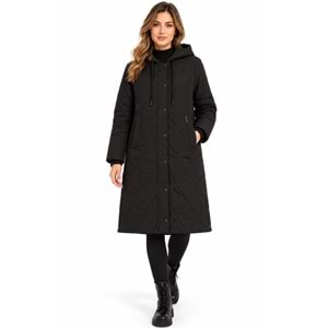 Skechers All Weather Cozy Fit Long Full Zip Jacket S2620099-3817 Kadın Mont