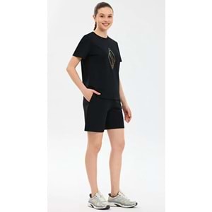 Skechers S2610049-3817 W Regular Fit Graphic T-Shirt Kadın Tişört