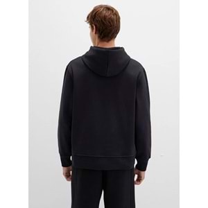 Mavi 065809-900 Logo Nakışlı Erkek Kapüşonlu Sweatshirt