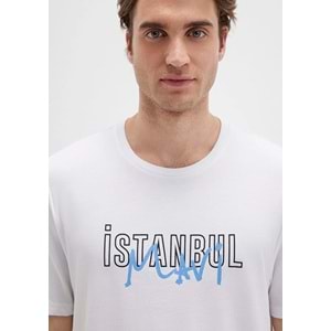 Mavi M067114-620 İstanbul Baskılı Tişört Erkek T-Shirt