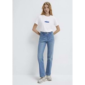 Mavi M1610622-620 Miav Baskılı T-Shirt Kadın Tişört