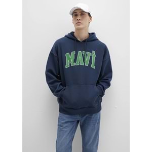 Mavi M067149-29743 Logo Baskılı Erkek Kapüşonlu Sweatshirt