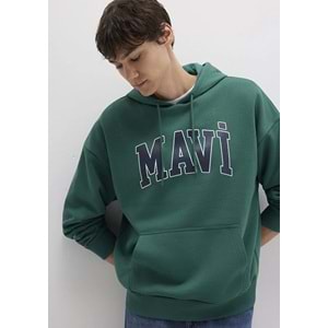 Mavi M067149-71874 Logo Baskılı Erkek Kapüşonlu Sweatshirt