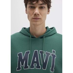 Mavi M067149-71874 Logo Baskılı Erkek Kapüşonlu Sweatshirt