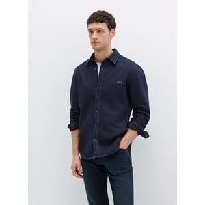 Mavi M0210496-85224 Mavi Roy Lux Black Jean Gömlek Erkek Gömlek