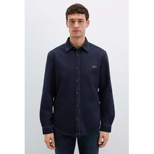 Mavi M0210496-85224 Mavi Roy Lux Black Jean Gömlek Erkek Gömlek