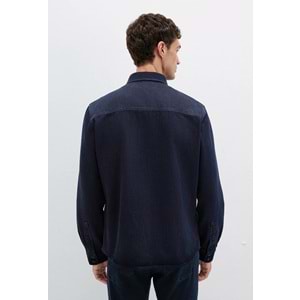 Mavi M0210496-85224 Mavi Roy Lux Black Jean Gömlek Erkek Gömlek