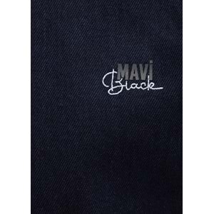 Mavi M0210496-85224 Mavi Roy Lux Black Jean Gömlek Erkek Gömlek