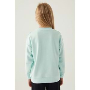 Stitch D4898 Puss Kız Çocuk Sweatshirt