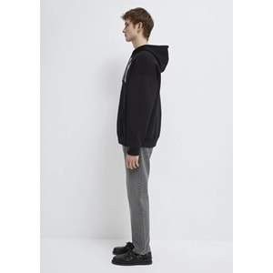 Mavi M067149-902 Logo Baskılı Erkek Kapüşonlu Sweatshirt